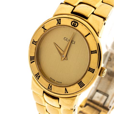 gucci watch golden|Gucci gold watches ladies.